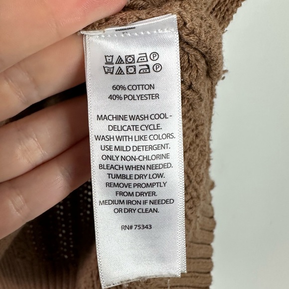 Rachel Zoe Brown Cable Knit Vest - Picture 3 of 4